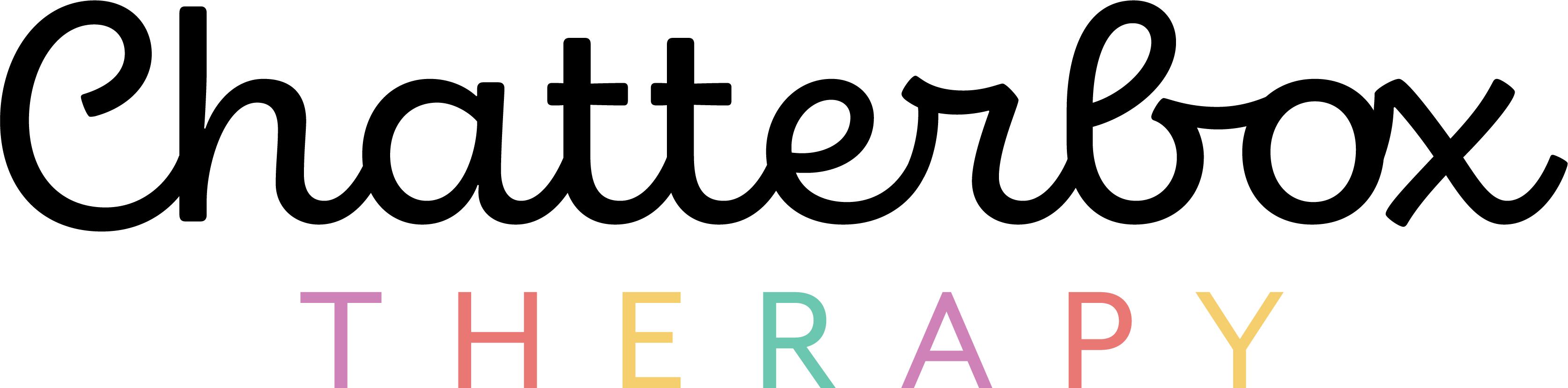 Here's an alt tag for the image: Chatterbox Therapy logo.